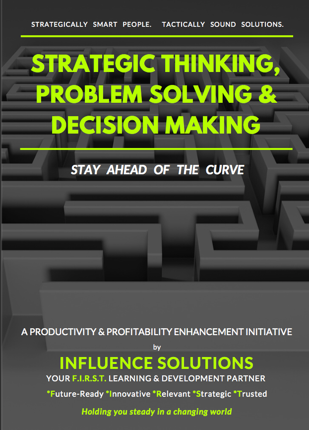 strategic thinking problem solving and judgement competency